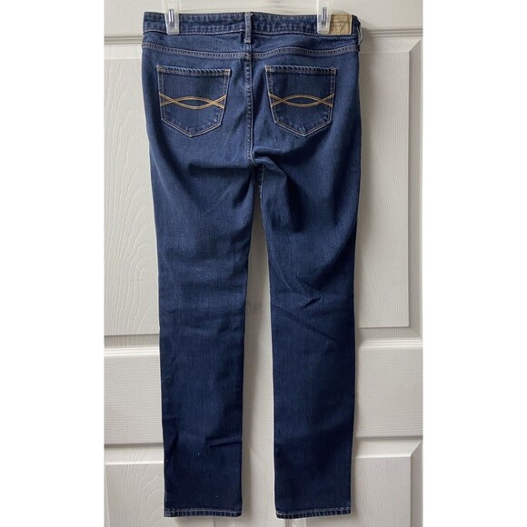 Ambercrombie & Fitch Jeans Womens Size  27 x 28  Blue Skinny Dark  Wash - Picture 5 of 6
